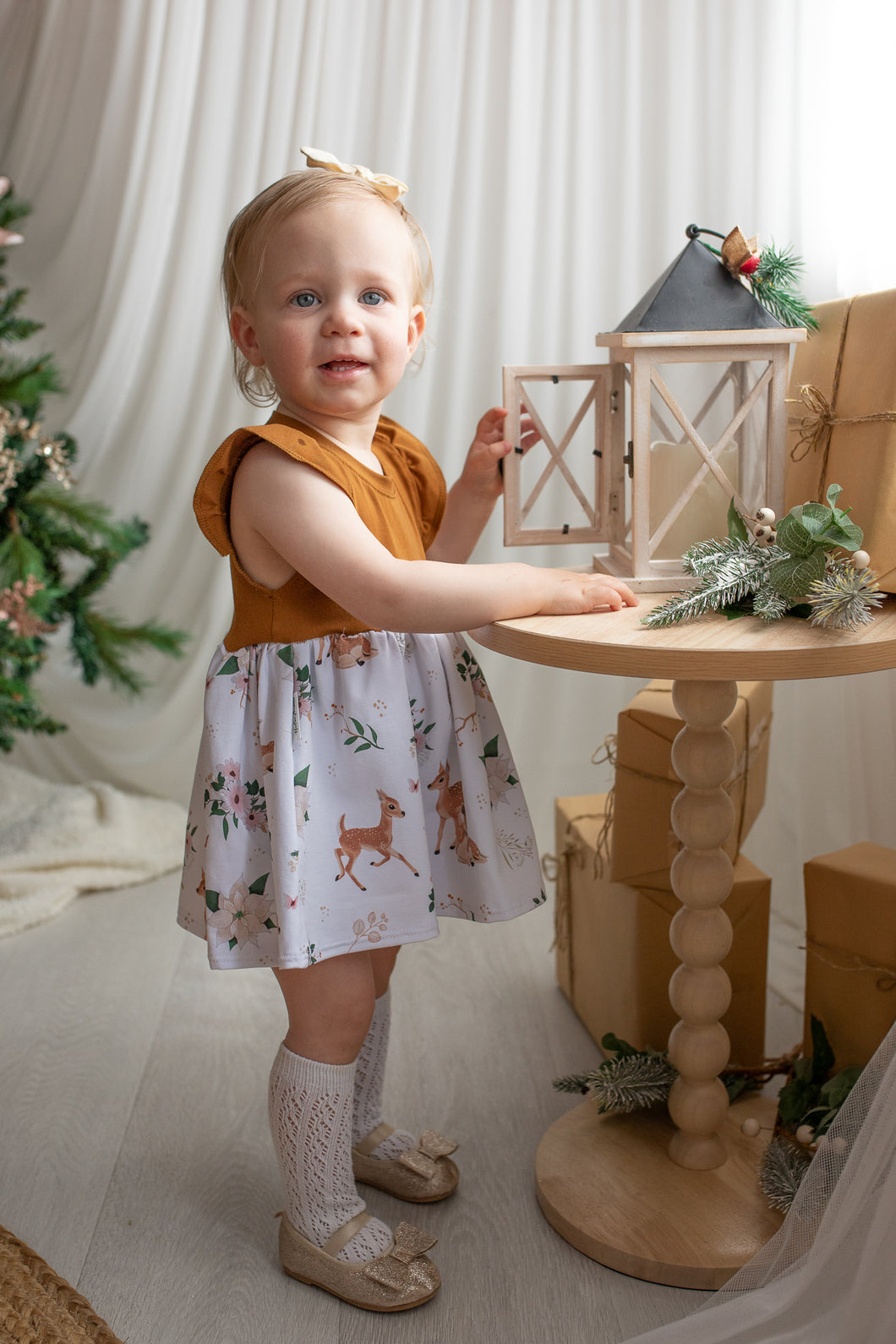 Flora and Fawn Onesie dress