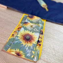 Load image into Gallery viewer, Sage Sunflowers Nappy Wallet
